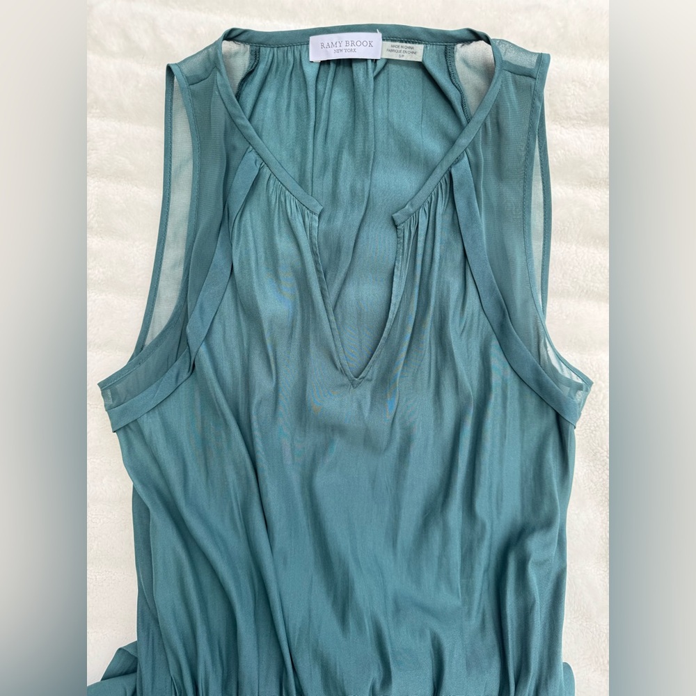 Ramy Brook Teal Midi Dress